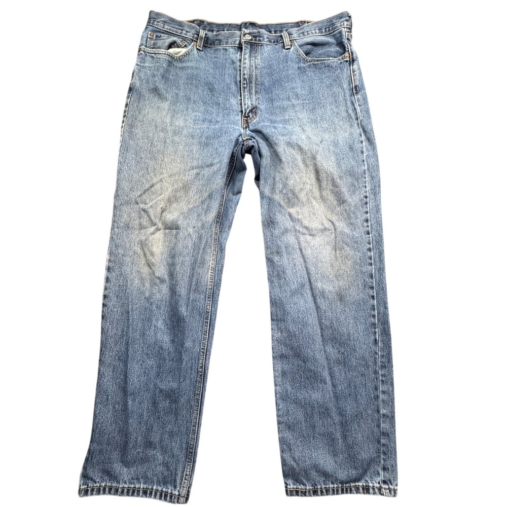 Levis 550 Relaxed Fit Jeans Mens 42x32 Blue Medium Wash Denim 00550-4886